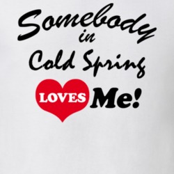 Cold Spring Cattaraugus County New York State Somebody In Loves Me Adore T Shirt 5442941