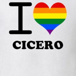 Cicero Onondaga County New York State I Love Heart Gay Pride T Shirt 5443236