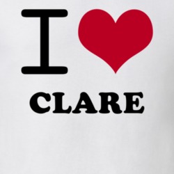 Clare St Lawrence County New York State I Love Heart Adore T Shirt 5443276