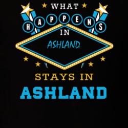 Ashland Greene County New York State What Happens In Stays In Parody T Shirt 5447986