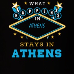Athens Greene County New York State What Happens In Stays In Parody T Shirt 5447988