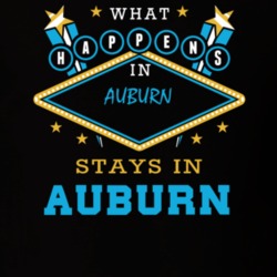 Auburn Cayuga County New York State What Happens In Stays In Parody T Shirt 5447992