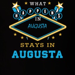 Augusta Oneida County New York State What Happens In Stays In Parody T Shirt 5447993