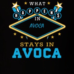Avoca Steuben County New York State What Happens In Stays In Parody T Shirt 5448000