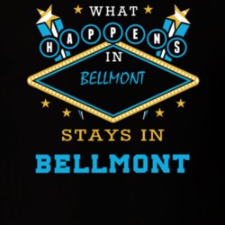 Bellmont Franklin County New York State What Happens In Stays In Parody T Shirt 5448027