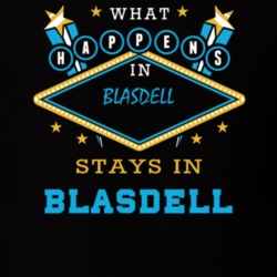 Blasdell Erie County New York State What Happens In Stays In Parody T Shirt 5448046