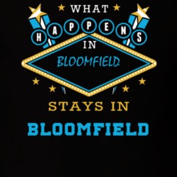 Bloomfield Ontario County New York State What Happens In Stays In Parody T Shirt 5448049