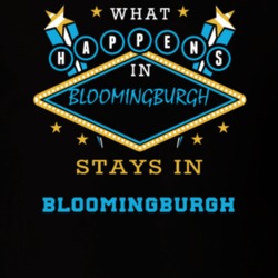 Bloomingburgh Sullivan County New York State What Happens In Stays In Parody T Shirt 5448051