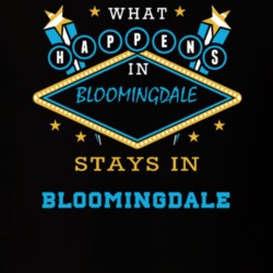Bloomingdale Essex County New York State What Happens In Stays In Parody T Shirt 5448052