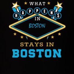 Boston Erie County New York State What Happens In Stays In Parody T Shirt 5448057