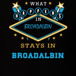 Broadalbin Fulton County New York State What Happens In Stays In Parody T Shirt 5448071