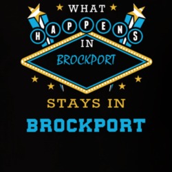 Brockport Monroe County New York State What Happens In Stays In Parody T Shirt 5448072