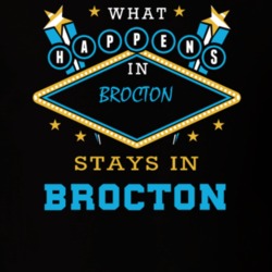Brocton Chautauqua County New York State What Happens In Stays In Parody T Shirt 5448073