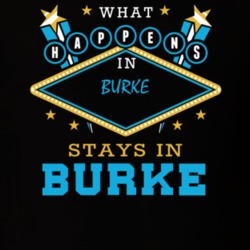 Burke Franklin County New York State What Happens In Stays In Parody T Shirt 5448086