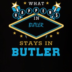 Butler Wayne County New York State What Happens In Stays In Parody T Shirt 5448090