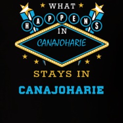 Canajoharie Montgomery County New York State What Happens In Stays In Parody T Shirt 5448104