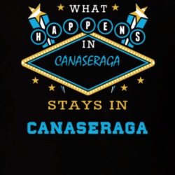 Canaseraga Allegany County New York State What Happens In Stays In Parody T Shirt 5448106