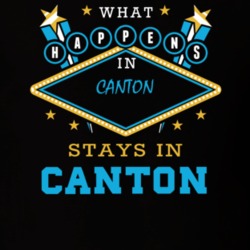 Canton St. Lawrence County New York State What Happens In Stays In Parody T Shirt 5448111