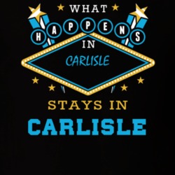 Carlisle Schoharie County New York State What Happens In Stays In Parody T Shirt 5448114