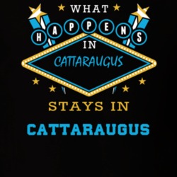 Cattaraugus Cattaraugus County New York State What Happens In Stays In Parody T Shirt 5448131