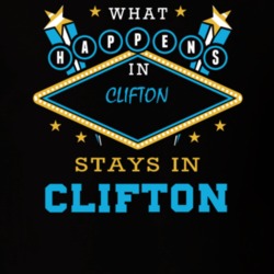 Clifton St Lawrence County New York State What Happens In Stays In Parody T Shirt 5448178