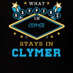 Clymer Chautauqua County New York State What Happens In Stays In Parody T Shirt 5448185