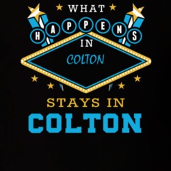 Colton St Lawrence County New York State What Happens In Stays In Parody T Shirt 5448199