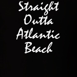 Atlantic Beach Nassau County New York State Straight Outta Hip Hop Parody T Shirt 5448230