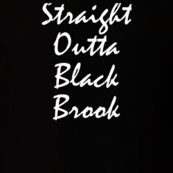 Black Brook Clinton County New York State Straight Outta Hip Hop Parody T Shirt 5448255