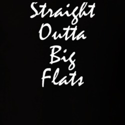 Big Flats Chemung County New York State Straight Outta Hip Hop Parody T Shirt 5448365