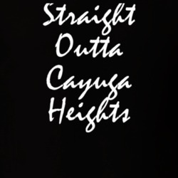 Cayuga Heights Tompkins County New York State Straight Outta Hip Hop Parody T Shirt 5448425