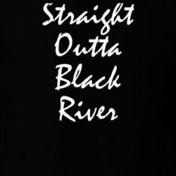 Black River Jefferson County New York State Straight Outta Hip Hop Parody T Shirt 5448675