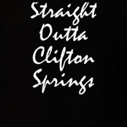 Clifton Springs Ontario County New York State Straight Outta Hip Hop Parody T Shirt 5448710
