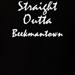 Beekmantown Clinton County New York State Straight Outta Hip Hop Parody T Shirt 5449112