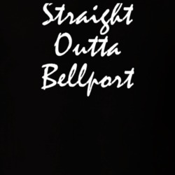 Bellport Suffolk County New York State Straight Outta Hip Hop Parody T Shirt 5449126