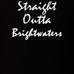 Brightwaters Suffolk County New York State Straight Outta Hip Hop Parody T Shirt 5449251