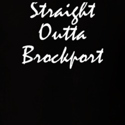 Brockport Monroe County New York State Straight Outta Hip Hop Parody T Shirt 5449262