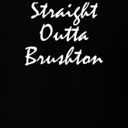 Brushton Franklin County New York State Straight Outta Hip Hop Parody T Shirt 5449292