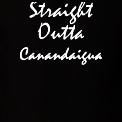Canandaigua Ontario County New York State Straight Outta Hip Hop Parody T Shirt 5449378