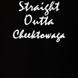 Cheektowaga Erie County New York State Straight Outta Hip Hop Parody T Shirt 5449535