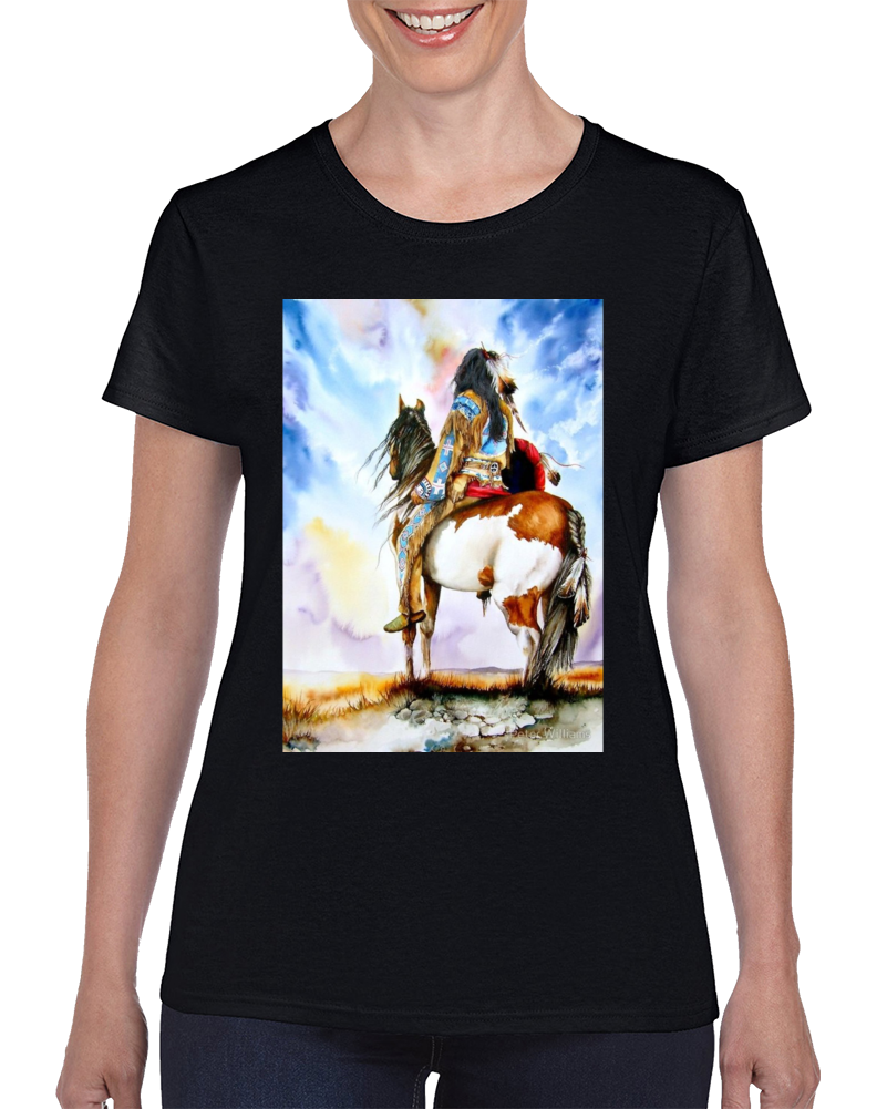 Native American Art Ladies T Shirt