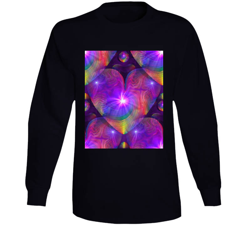 Love Heart Retro Long Sleeve T Shirt