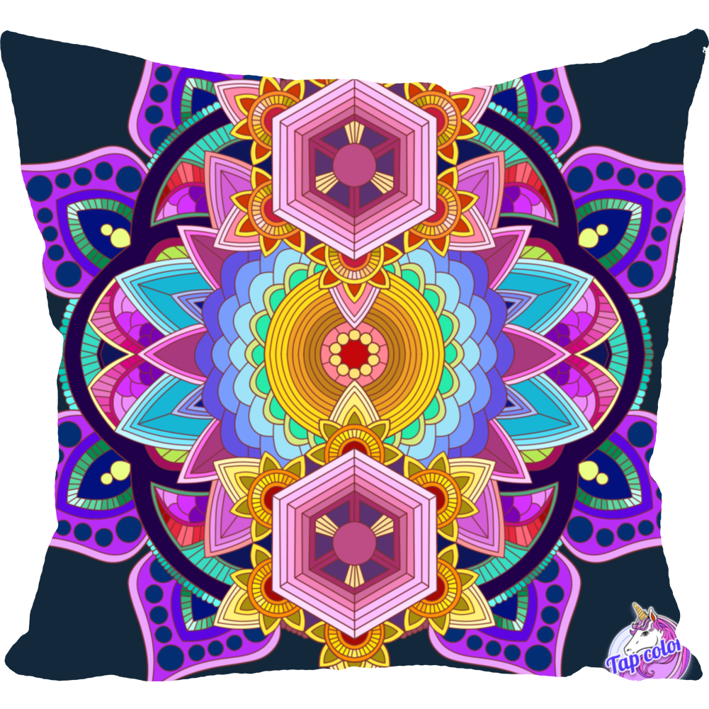 Retro Art Scape    Throw Pillow