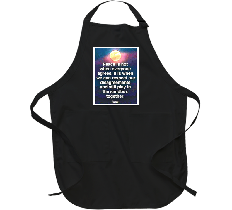 Peace Is When We Can Agree To Disagree Apron