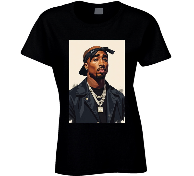 2pac Ladies T Shirt