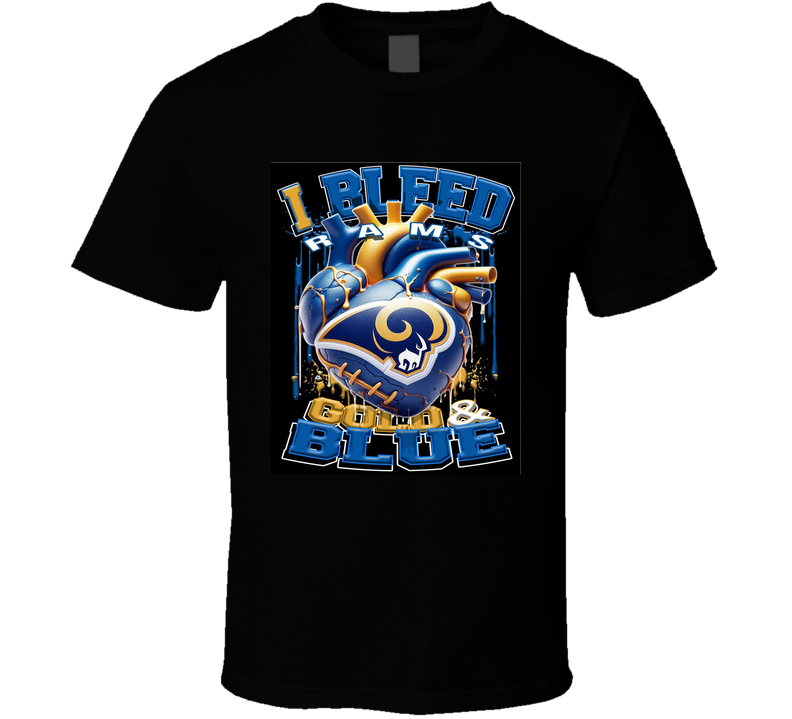 I Bleed Gold And Blue  T Shirt