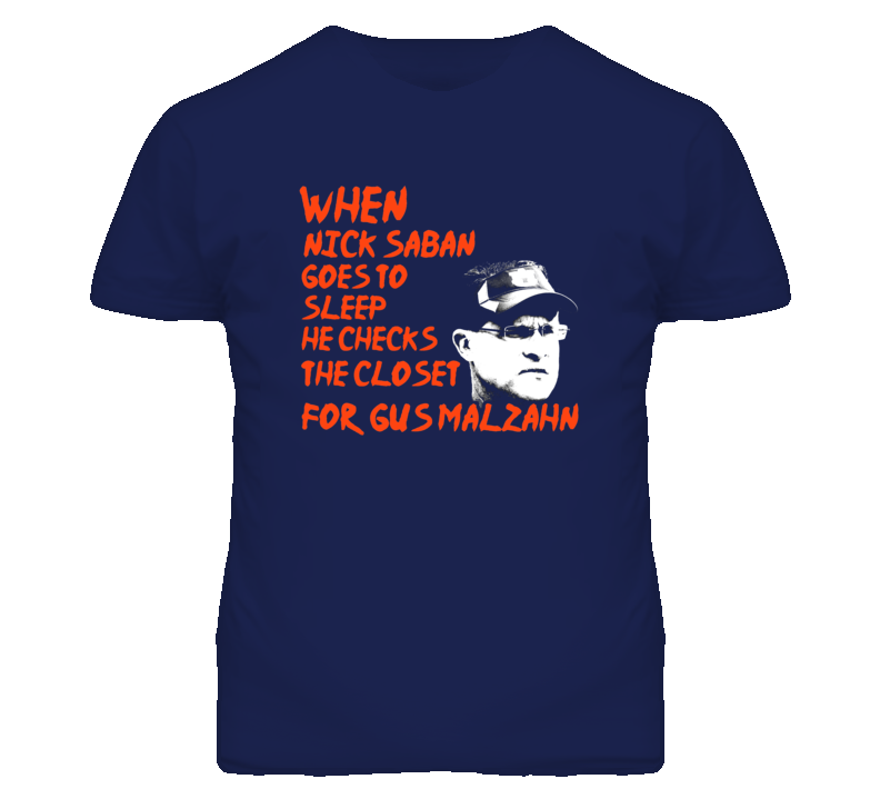 Nick Saban Checks Closet for Gus Malzahn Auburn Boogeyman Football T Shirt Nick Saban Checks Closet for Gus Malzahn Auburn Boogeyman Football T Shirt