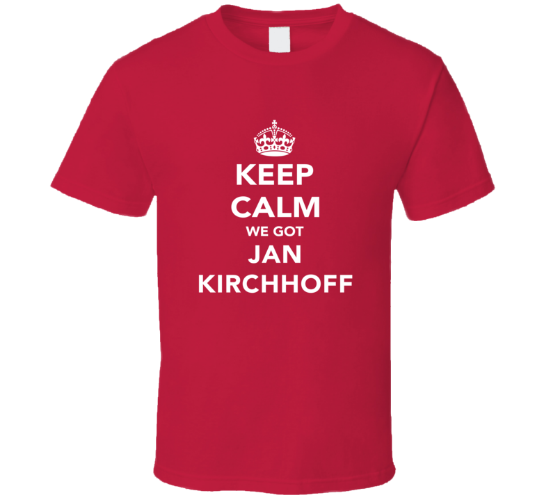 Jan Kirchhoff Keep Calm Munich Soccer Fan Cotton T Shirt