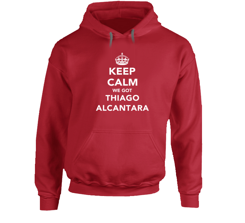 Thiago Alcantara Keep Calm Munich Soccer Fan Hoodie