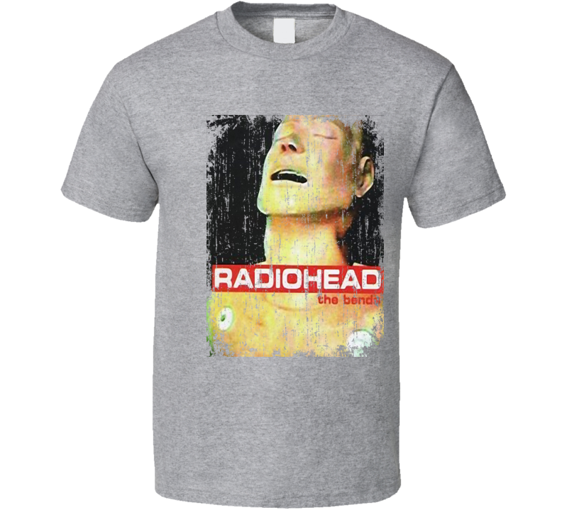 Radiohead The Bends 1995 Album Worn Look Cover T Shirt